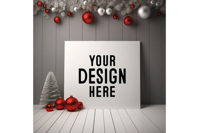 Christmas White Background Mockup SVG Craftlabsvg24 