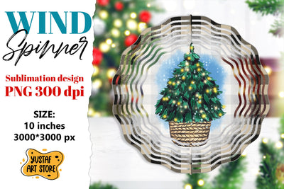 Christmas wind spinner. Christmas tree sublimation Sublimation Yustaf Art Store 