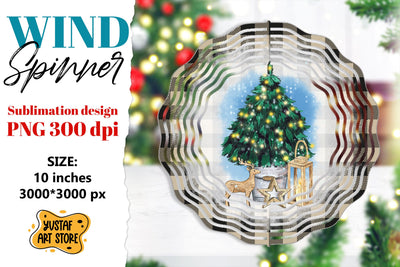 Christmas wind spinner. Christmas tree sublimation Sublimation Yustaf Art Store 