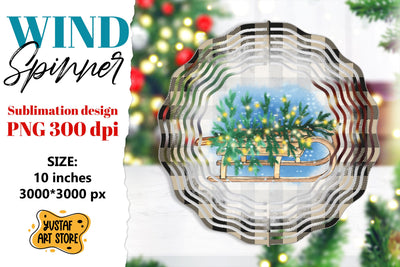 Christmas wind spinner. Christmas tree sublimation Sublimation Yustaf Art Store 