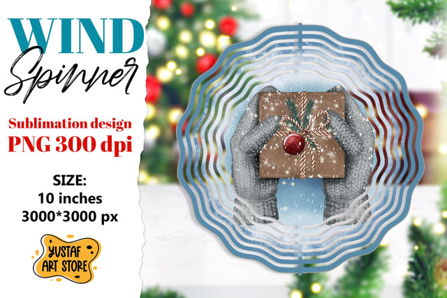 Christmas wind spinner. Cozy Christmas sublimation Sublimation Yustaf Art Store 
