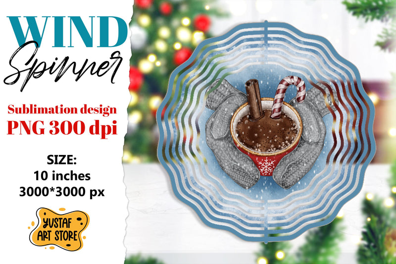 Christmas wind spinner. Cozy Christmas sublimation Sublimation Yustaf Art Store 