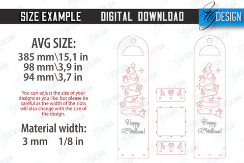 Christmas Wine Boxes Laser Cut Bundle | Christmas Gift Idea | Bottle Box | Gift Box | CNC Files SVG Fly Design 
