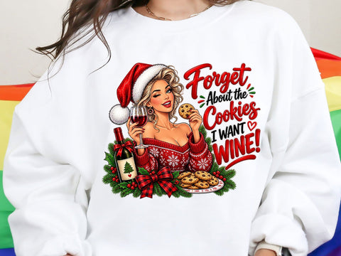 Christmas Wine Girl PNG Sublimation SVG artprintfile 