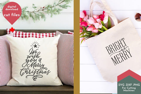 Christmas Winter Holiday SVG Cut File Bundle SVG Lettershapes 