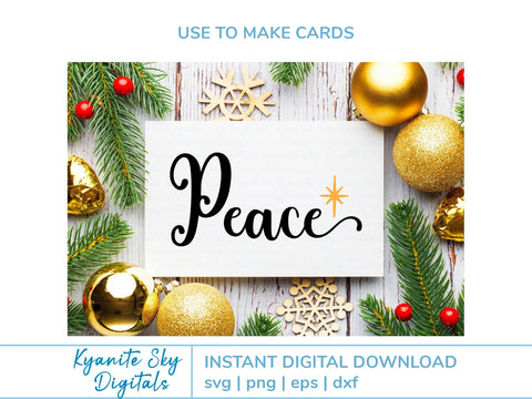 Christmas Winter Holiday SVG script words bundle SVG Kyanite Sky Digitals 