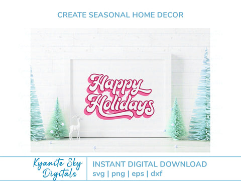 Christmas Winter Holiday Titles SVG Bundle SVG Kyanite Sky Digitals 