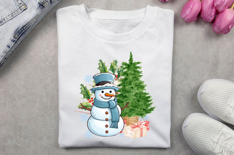 Christmas Winter Snowman clipart PNG Design Sublimation Regulrcrative 