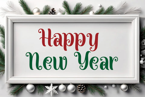 Christmas Winterland Font Mozarella 