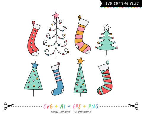 Christmas Wish Collection Bundle SVG SVG Miss Tiina 