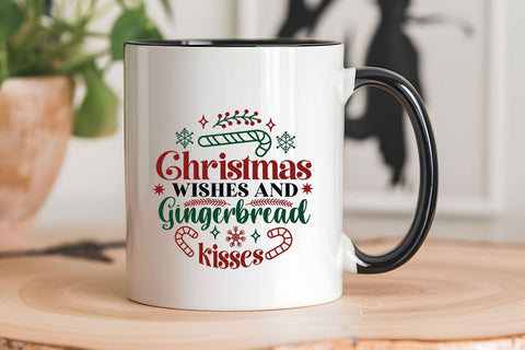 Christmas wishes and gingerbread kisses SVG Angelina750 