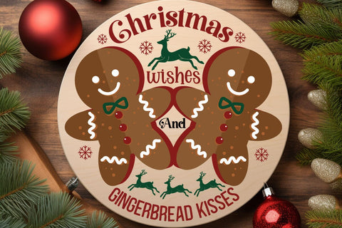 Christmas wishes and gingerbread kisses SVG Angelina750 
