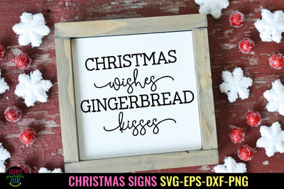Christmas Wishes SVG I Christmas Sign SVG I Holiday Sign SVG SVG Happy Printables Club 
