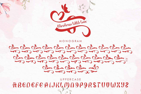 Christmas With Love Font Prasetya Letter 