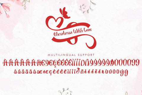 Christmas With Love Font Prasetya Letter 