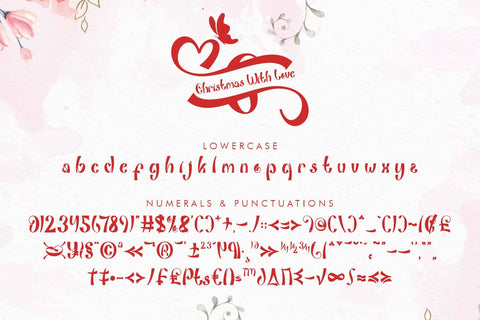 Christmas With Love Font Prasetya Letter 