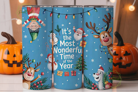 Christmas Wonderland 20oz Tumbler Wrap Sublimation PixelChick 