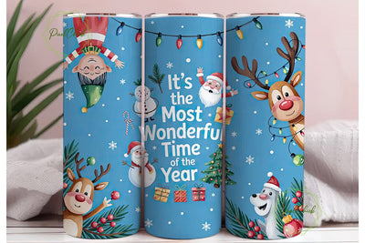 Christmas Wonderland 20oz Tumbler Wrap Sublimation PixelChick 
