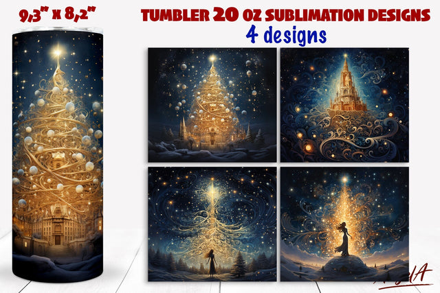 Christmas wonderland tumbler wrap sublimation, fantasy Sublimation Angelina Semenova 