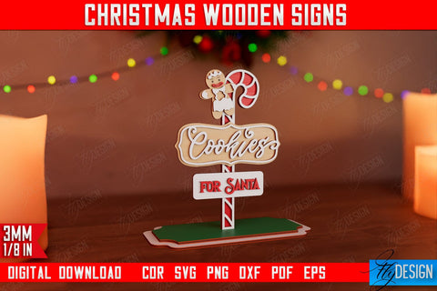 Christmas Wooden Signs Bundle | Christmas Decorations | Gift Idea | Decorative Figurine | Table Statuette | CNC Files SVG Fly Design 