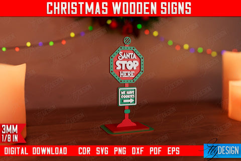 Christmas Wooden Signs Bundle | Christmas Decorations | Gift Idea | Decorative Figurine | Table Statuette | CNC Files SVG Fly Design 