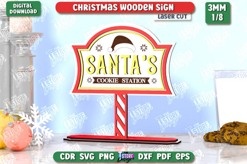 Christmas Wooden Signs Laser Cut Bundle | Christmas Decorations | Gift Idea | Decorative Figurine | Table Statuette | CNC Files SVG The T Store Design 