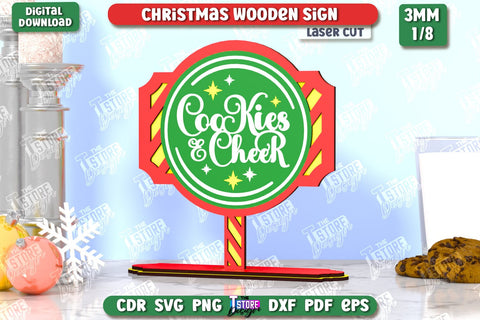 Christmas Wooden Signs Laser Cut Bundle | Christmas Decorations | Gift Idea | Decorative Figurine | Table Statuette | CNC Files SVG The T Store Design 