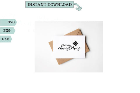 Christmas Word Art- Merry Christmas Star SVG Sharia Morton Designs 