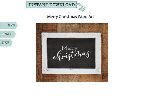 Christmas Word Art-Merry Christmas Word Art SVG Sharia Morton Designs 