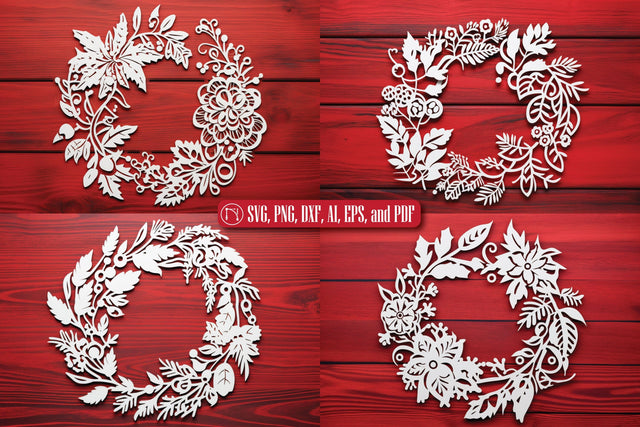 Christmas Wreath Ornament SVG Bundle SVG MD JOYNAL ABDIN 