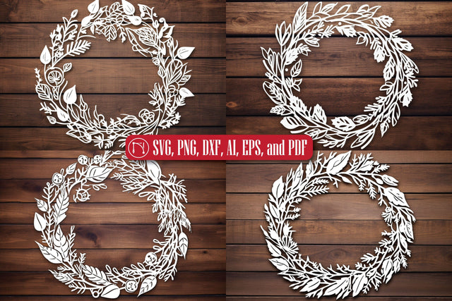 Christmas Wreath Ornament SVG Bundle SVG MD JOYNAL ABDIN 
