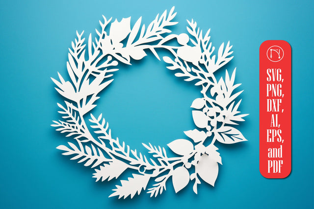 Christmas Wreath Ornament SVG cut file SVG MD JOYNAL ABDIN 