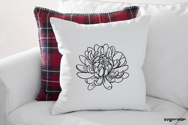 Chrysanthemum Bud SVG SVG SvgOcean 
