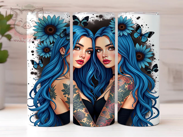 Chula Tumblers, Sarcastic Affirmations, Sunflower Girl, 20oz Tumbler Wrap, PNG Sublimation, Bold Drinkware, Inspirational Gifts Sublimation Lara' s Designs 