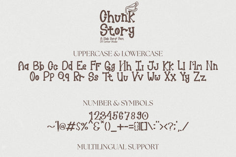 Chunk Story Font Dm Letter Studio 