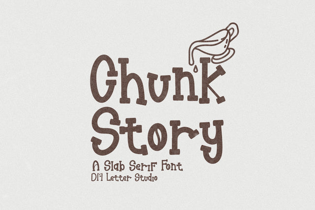 Chunk Story Font Dm Letter Studio 