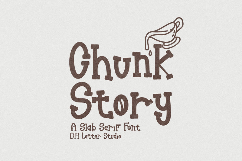 Chunk Story Font Dm Letter Studio 