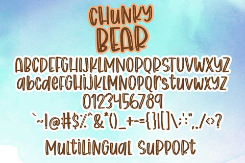 Chunky Bear Font Dm Letter Studio 