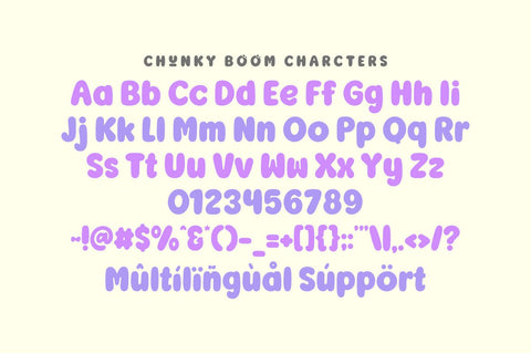Chunky Boom - Cute Bubble Font Font Masyafi Studio 