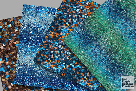 Chunky Father's Day Glitter Digital Paper Digital Pattern Fine Purple Elephant Creations 