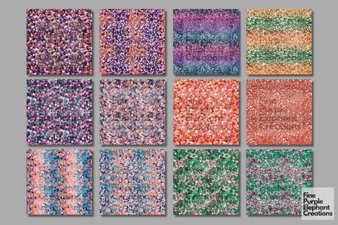 Chunky Mother's Day Glitter Digital Paper Digital Pattern Fine Purple Elephant Creations 