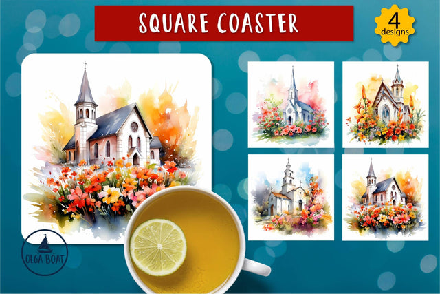 Church png | Watercolor Easter sublimation designs Sublimation Olga Boat Design 