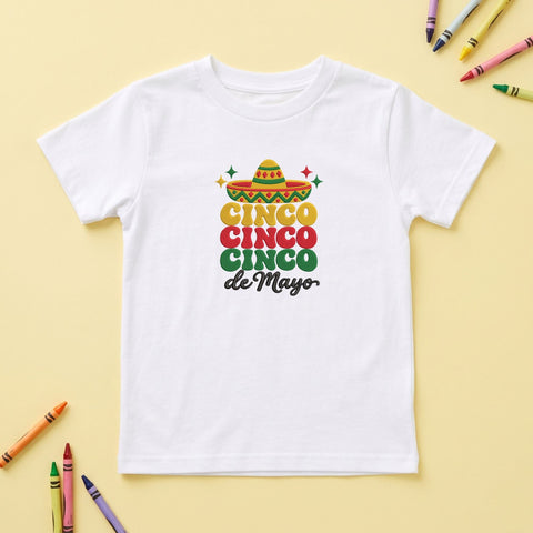 Cinco de Mayo Embroidery Design – Cinco Cinco Cinco Mexican Sombrero Fiesta Machine Embroidery File Embroidery/Applique DESIGNS PatternFeed8 