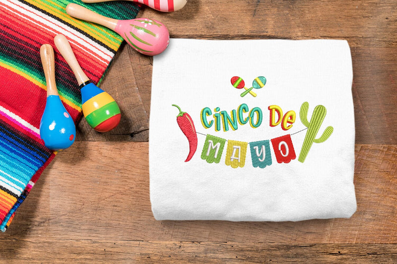 Cinco de Mayo Embroidery Embroidery/Applique DESIGNS Risa Rocks It 