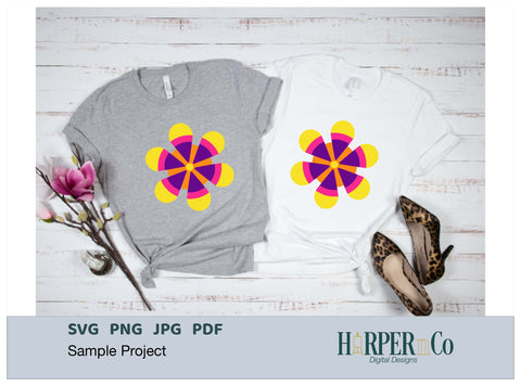 Cinco de Mayo Flower 2 SVG PNG Cut EPS File SVG HarperNCo 