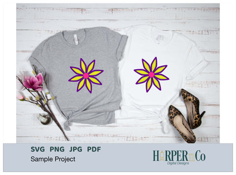 Cinco de Mayo Flower 3 SVG PNG Cut EPS File SVG HarperNCo 