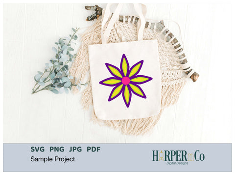 Cinco de Mayo Flower 3 SVG PNG Cut EPS File SVG HarperNCo 