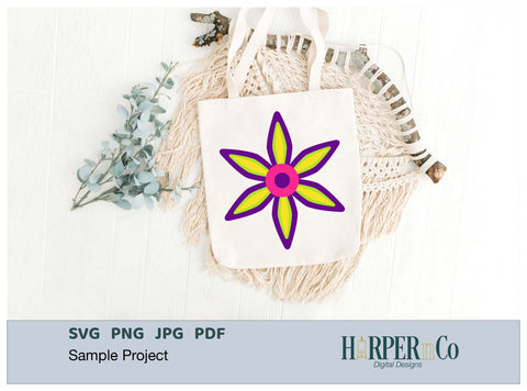 Cinco de Mayo Flower 4 SVG PNG Cut EPS File SVG HarperNCo 