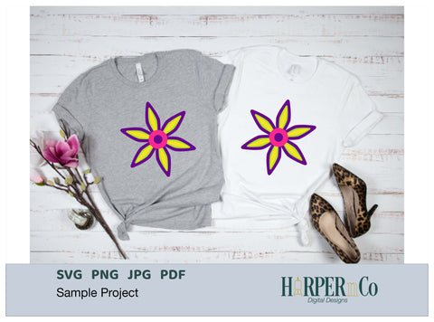 Cinco de Mayo Flower 4 SVG PNG Cut EPS File SVG HarperNCo 