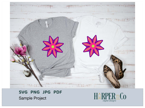 Cinco de Mayo Flower 5 SVG PNG Cut EPS File SVG HarperNCo 